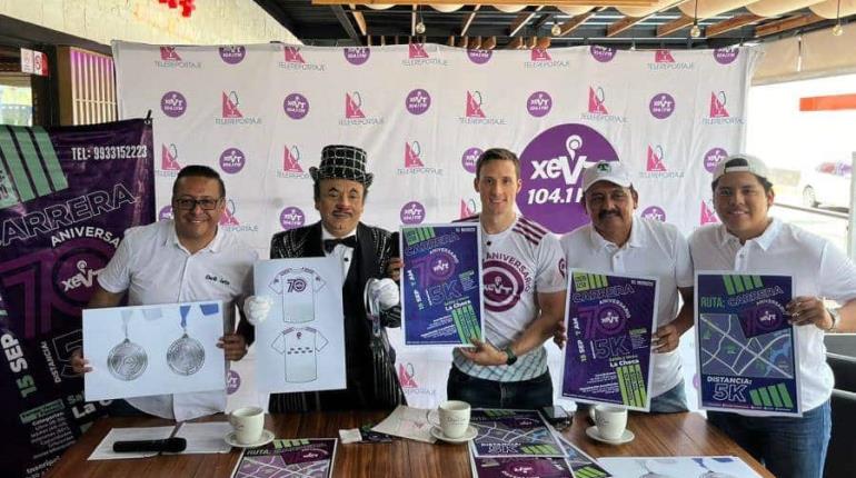 Chemaney amenizará carrera de aniversario de la XEVT el 15 de septiembre