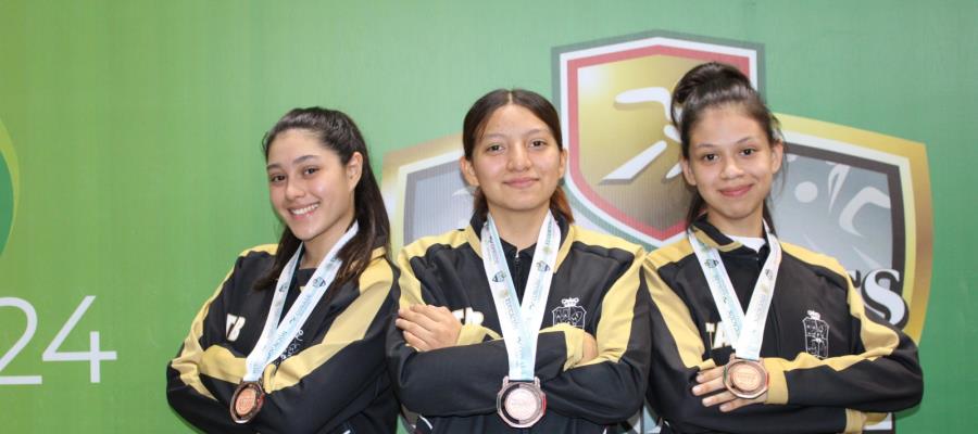 Karatecas tabasqueños logran 3 medallas más de bronce en Nacionales Conade