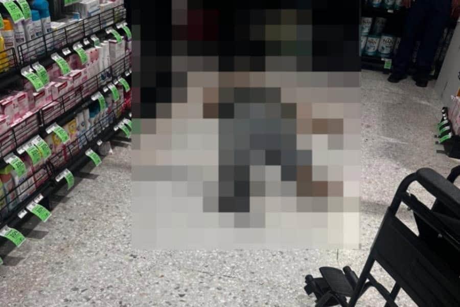 Fallece hombre al interior de supermercado... en Tamulté