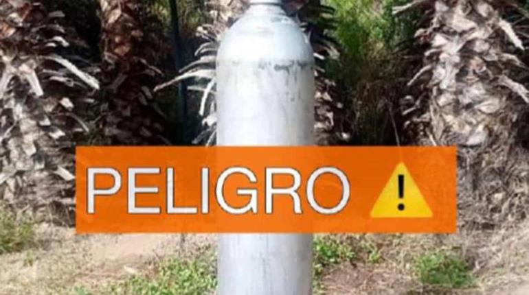 Roban 3 cilindros con gas cloro en Ensenada 