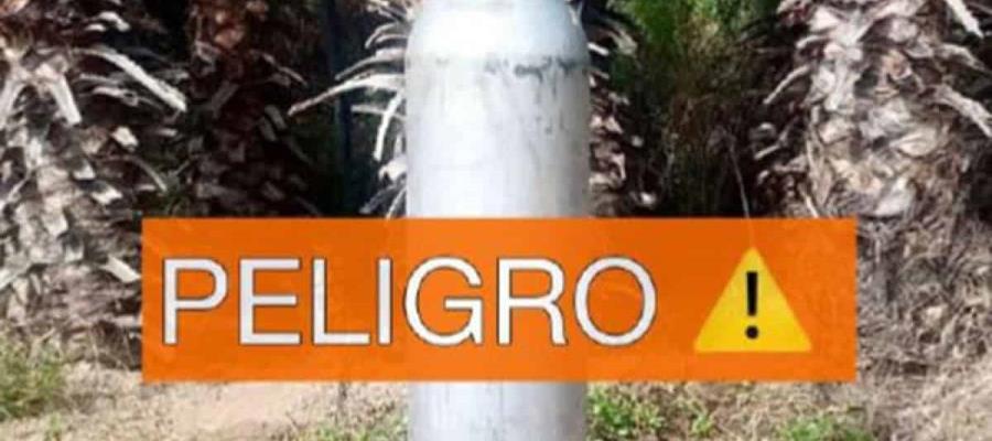 Roban 3 cilindros con gas cloro en Ensenada 