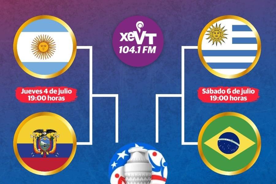 Argentina vs Ecuador, arrancan hoy 4tos de final de Copa América