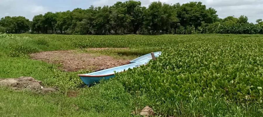 Abandona Conagua trabajos de dragado del río González en El Espino