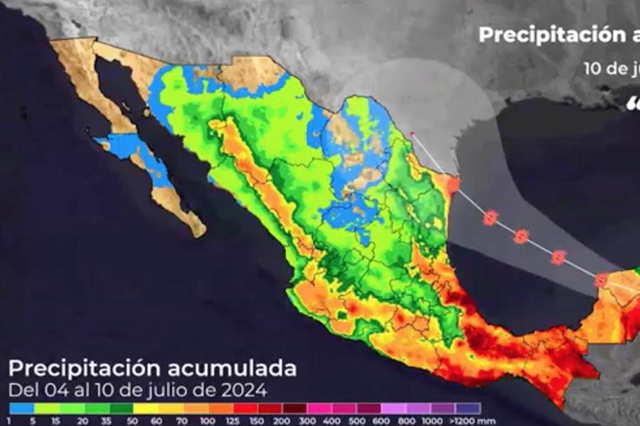 Huracán Beryl se degradará a tormenta tropical este viernes por la noche: SMN