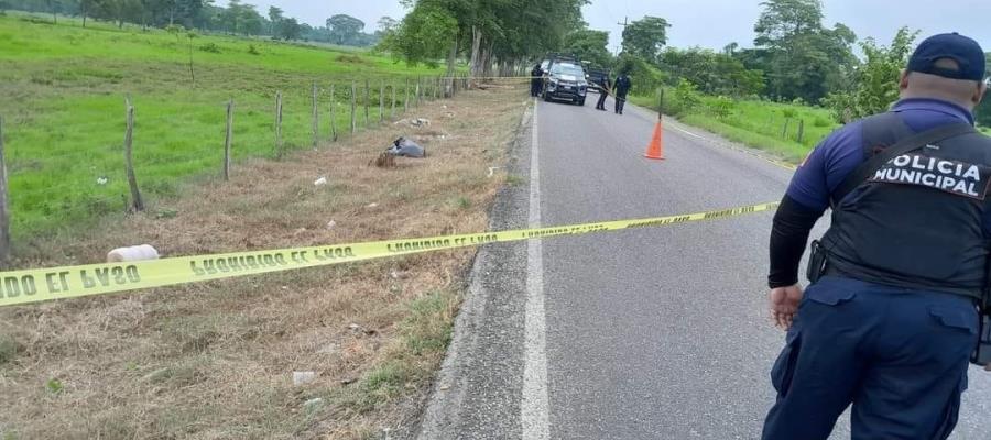 Hallan dos cuerpos embolsados en Cunduacán