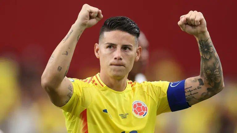 James Rodríguez encabeza el 11 ideal de los 4tos de final de la Copa América