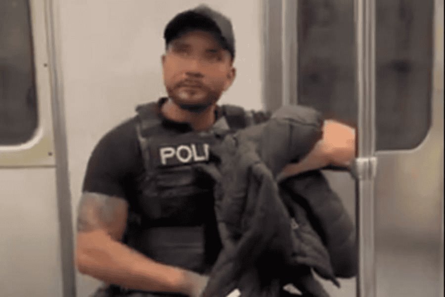 Suspenden a policía de CDMX por participar en video sexual de Luna Bella en el Metro