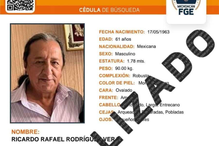 Hallan con vida a periodista Ricardo Rafael Rodríguez en Michoacán