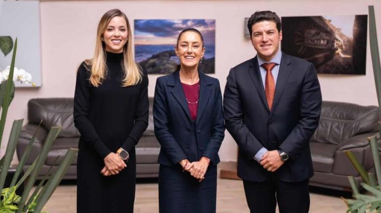 Dialoga Sheinbaum con Samuel García y Mariana Rodríguez sobre proyectos de infraestructura