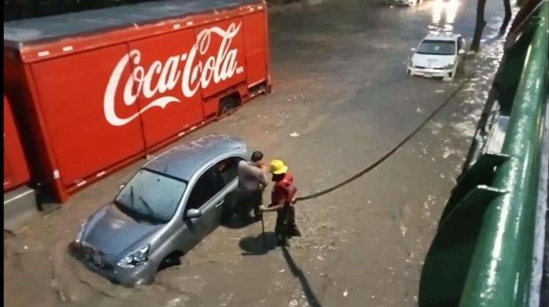 Lluvias intensas continúan provocando inundaciones en Tuxtla Gutiérrez