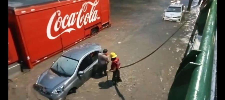 Lluvias intensas continúan provocando inundaciones en Tuxtla Gutiérrez