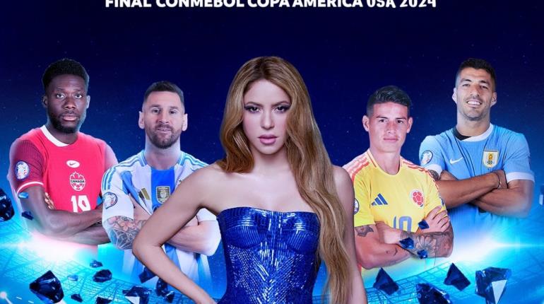 Shakira en el medio tiempo de final de Copa América