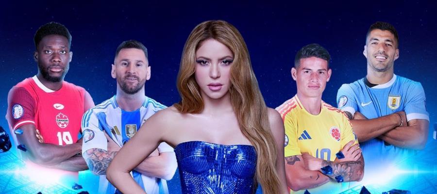 Shakira en el medio tiempo de final de Copa América