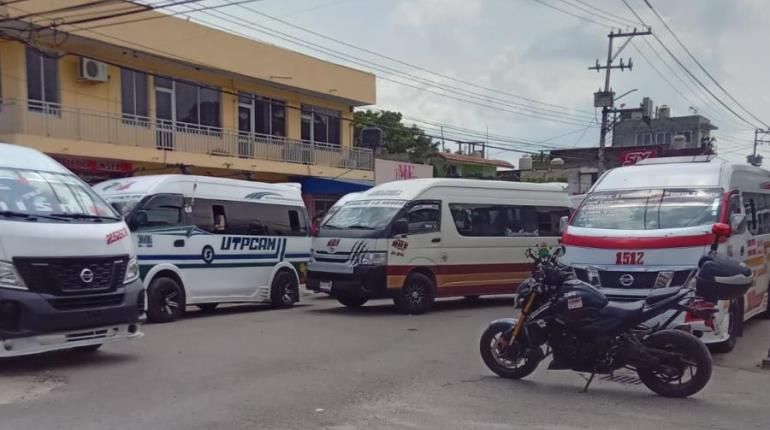 Sancionan a conductores del transporte público por conflicto en Tamulté de las Barrancas