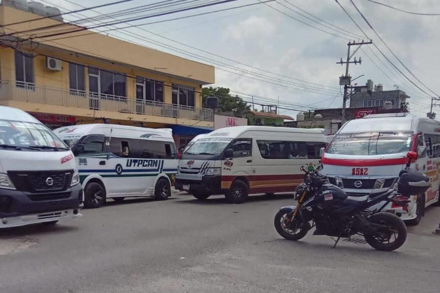 Sancionan a conductores del transporte público por conflicto en Tamulté de las Barrancas