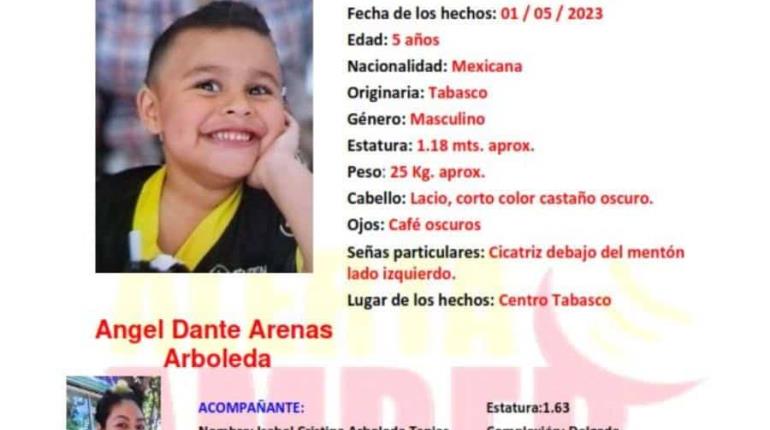 Activan Alerta Amber para ubicar al menor Ángel Dante y a su madre