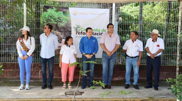 Realizan en Cunduacán campaña de reforestación ´Salvemos nuestro planeta´