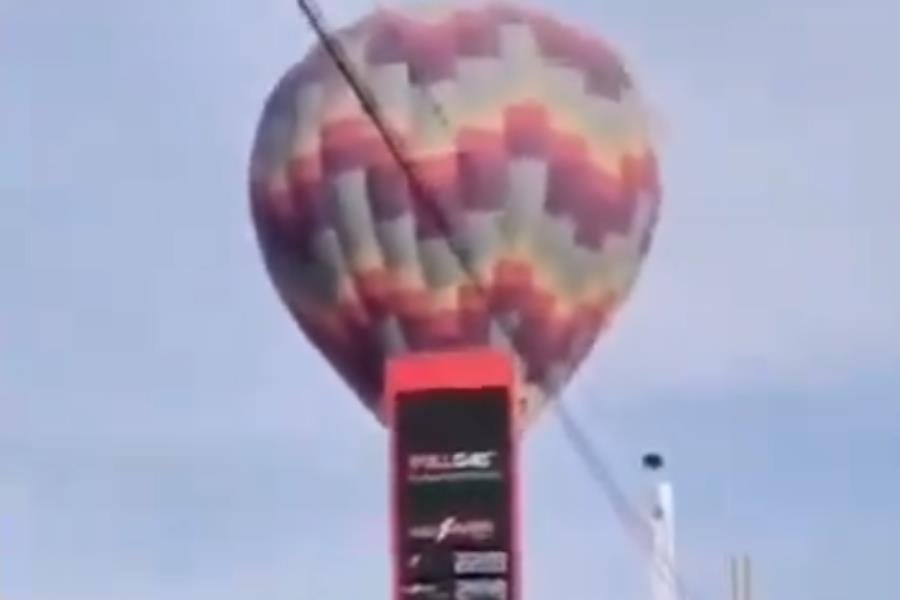 Globo aerostático "cae" cerca del AIFA; es la segunda vez en el mes