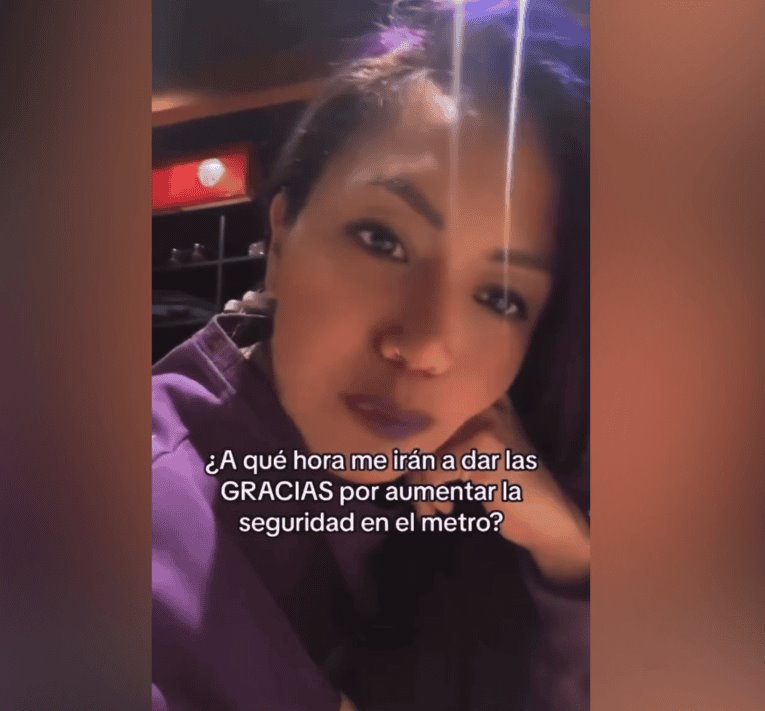 "Luna Bella" pide le agradezcan por aumento de seguridad en el Metro de la CDMX