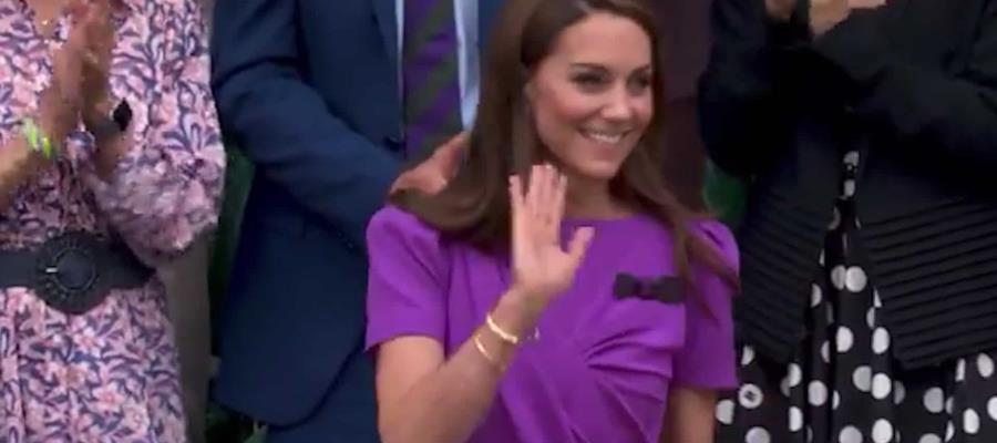 Reaparece Kate Middleton en final de Wimbledon