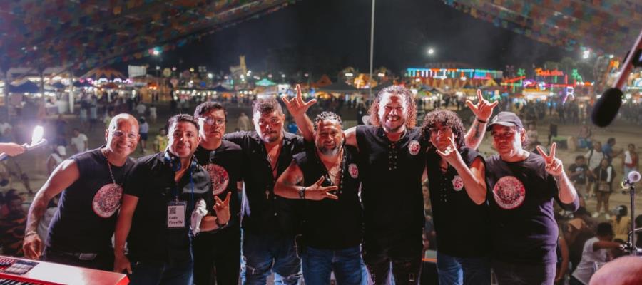 Banda tabasqueña Imperio Mexicano se presenta en la Feria de Playa del Carmen