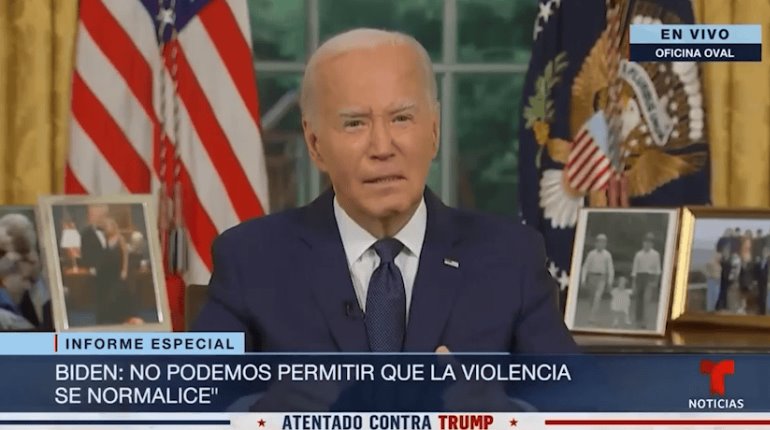 Pide Biden resolver diferencias "en las urnas, no con balas"