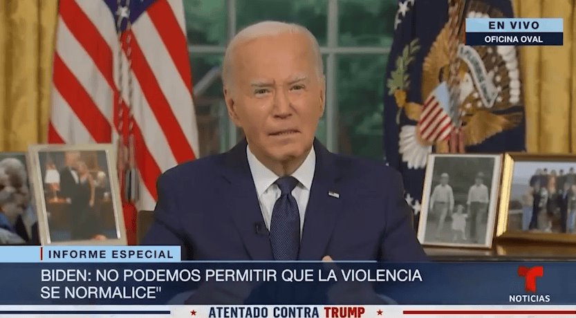 Pide Biden resolver diferencias "en las urnas, no con balas"