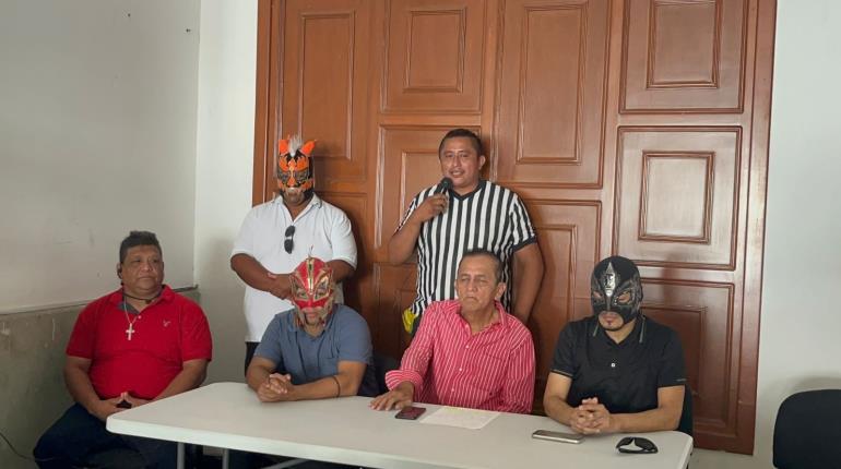 Presentan cartelera para función de Lucha Libre en ayuda a la familia del fallecido "Gatubeda"