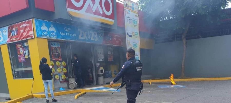 ¡Arde Uruapan, Michoacán! Lanzan bombas a tiendas y queman vehículos