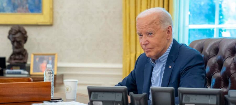 Biden se aferra a candidatura y retomará campaña la próxima semana