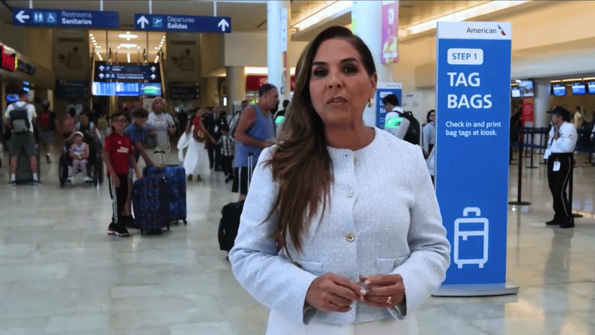 Más de 100 vuelos cancelados y con demora en Cancún por falla de Microsoft, reporta Mara Lezama