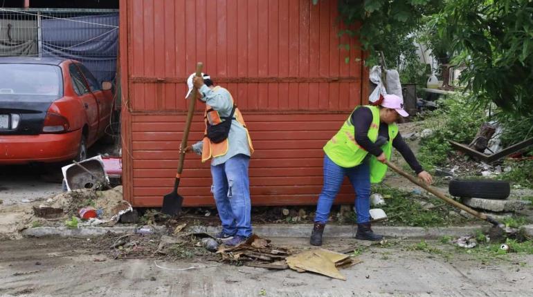 Realiza Ayuntamiento Jornada de Limpieza en colonia Casa Blanca