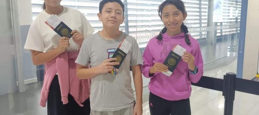 Llegan niños tabasqueños al mundial de Matemáticas en Singapur