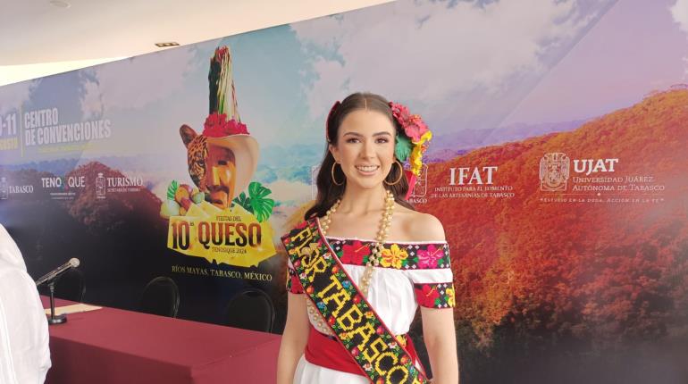 Constanza Garza contenta de promover a Tabasco como Flor de Oro 2024