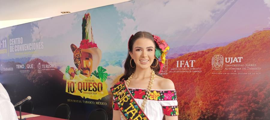 Constanza Garza contenta de promover a Tabasco como Flor de Oro 2024