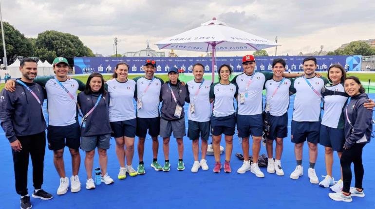 Equipo mexicano de Tiro con Arco ya entrena en París previo a debut en Olímpicos 2024