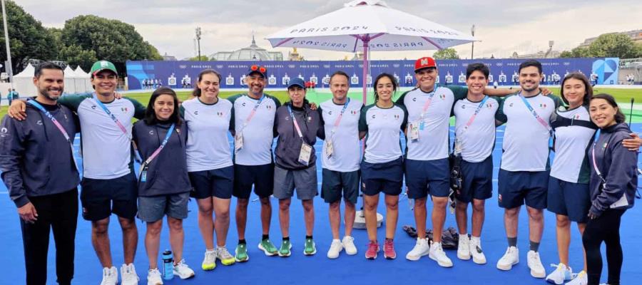 Equipo mexicano de Tiro con Arco ya entrena en París previo a debut en Olímpicos 2024