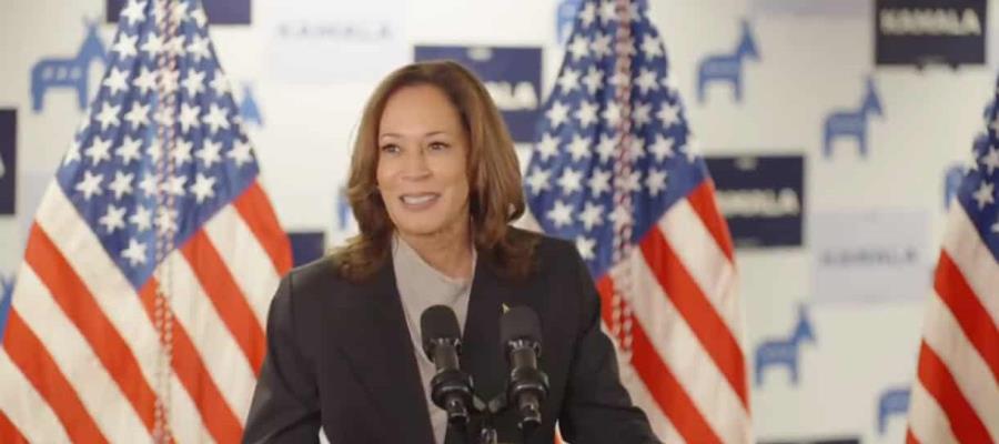 Kamala arremete contra Trump en primer mensaje de campaña