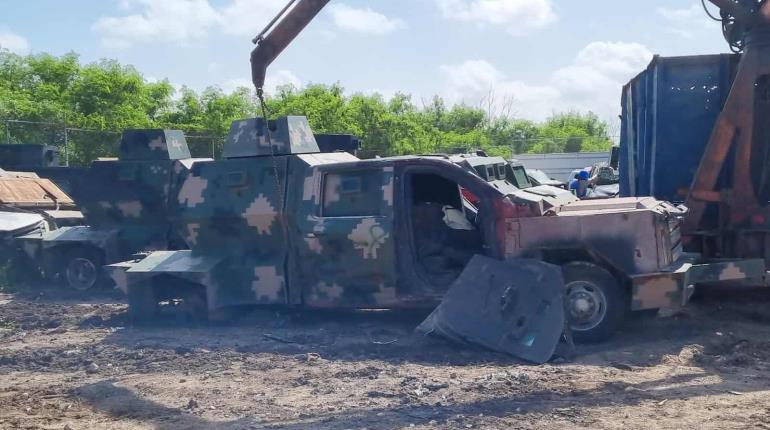 Destruye FGR 50 vehículos "monstruo" en Tamaulipas