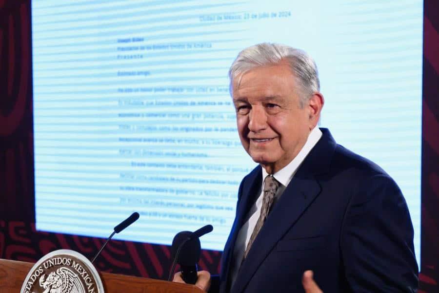 Reconoce AMLO a Biden, en carta, por anteponer interés general tras renunciar a reelección de EE.UU.