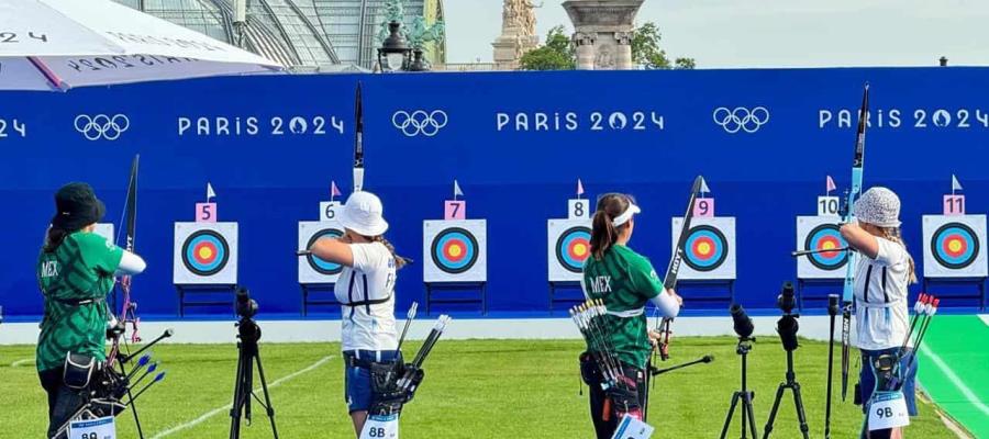 Equipo femenil de tiro con arco arranca sin problemas los Juegos Olímpicos