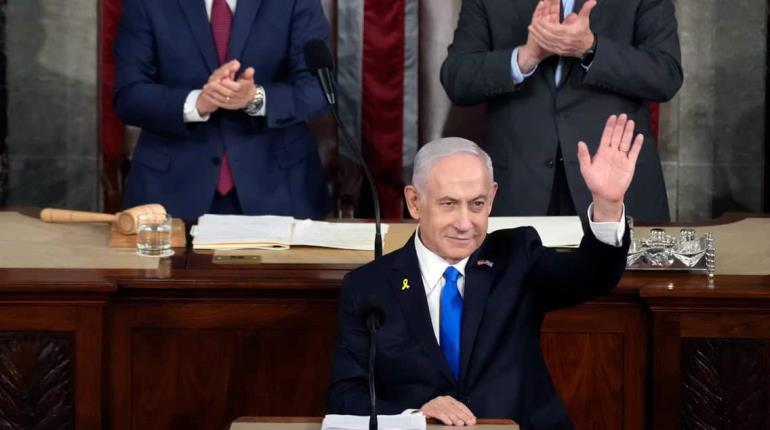 Propalestinos protestan en el Congreso de EE.UU. contra visita de Netanyahu