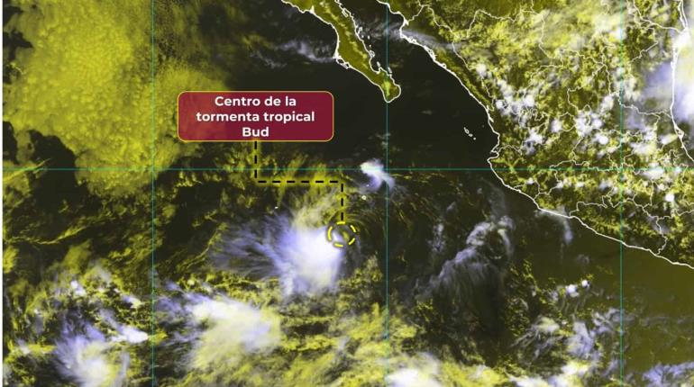 Se forma la Tormenta Tropical Bud" en el Pacífico