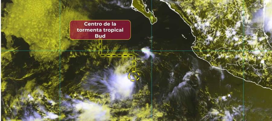 Se forma la Tormenta Tropical Bud" en el Pacífico