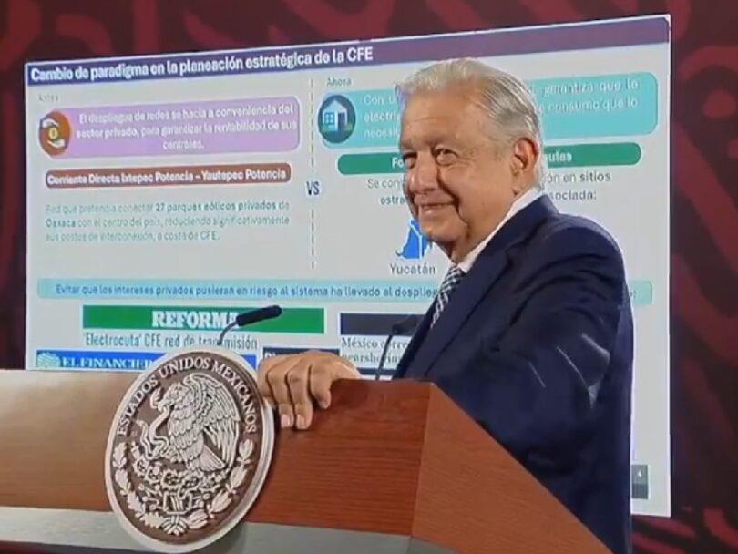 "Nos querían electrocutar a todos" dice AMLO, al presumir rescate de la CFE