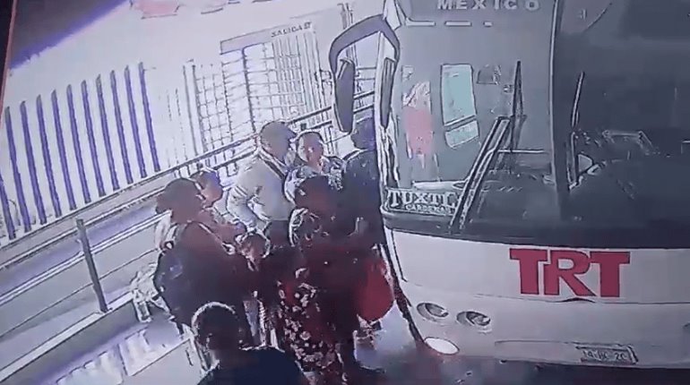 Viralizan video de presuntos carteristas en terminales de autobuses de Villahermosa