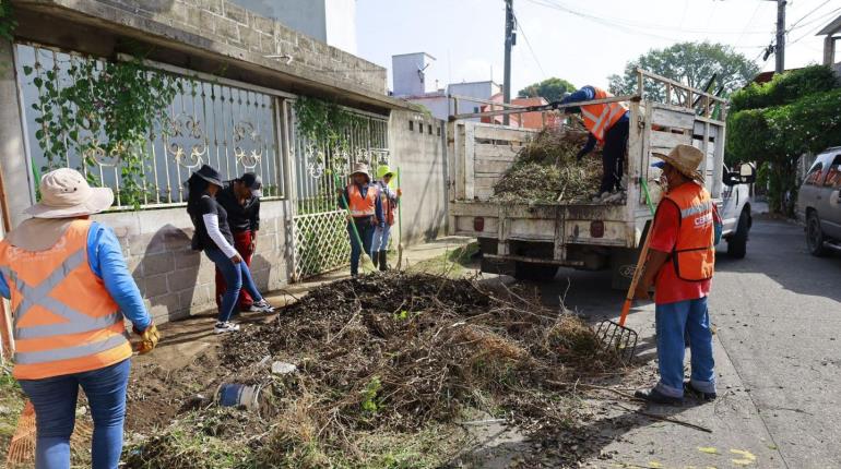 Suman a habitantes del fraccionamiento Estrellas de Buenavista a Jornadas de Limpieza en Centro