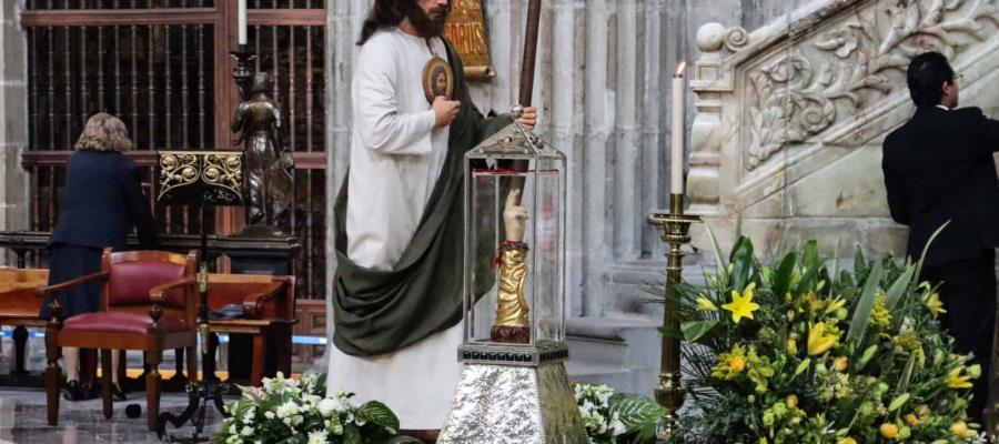 Llega reliquia de San Judas Tadeo a la Catedral Metropolitana