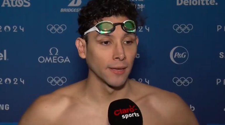 Nadador Miguel de Lara explota contra afición mexicana tras ser descalificado en prueba de 100m