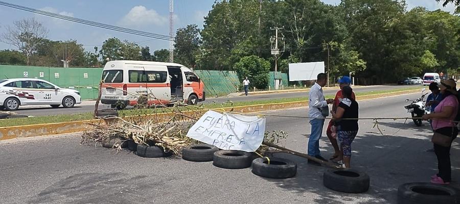 ¡Otra vez! Bloquean la Villahermosa-Nacajuca por planta de tratamiento